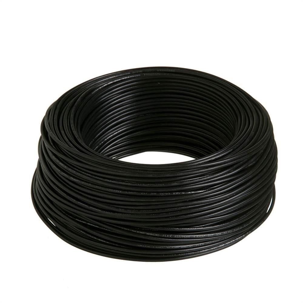Cabo Rigido 7 Pernas Corfio 16mmx100m Rolo 750V Preto