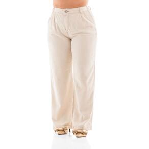 Calça Linho Feminina Arauto Wide Leg Maxskin Eco Fibers