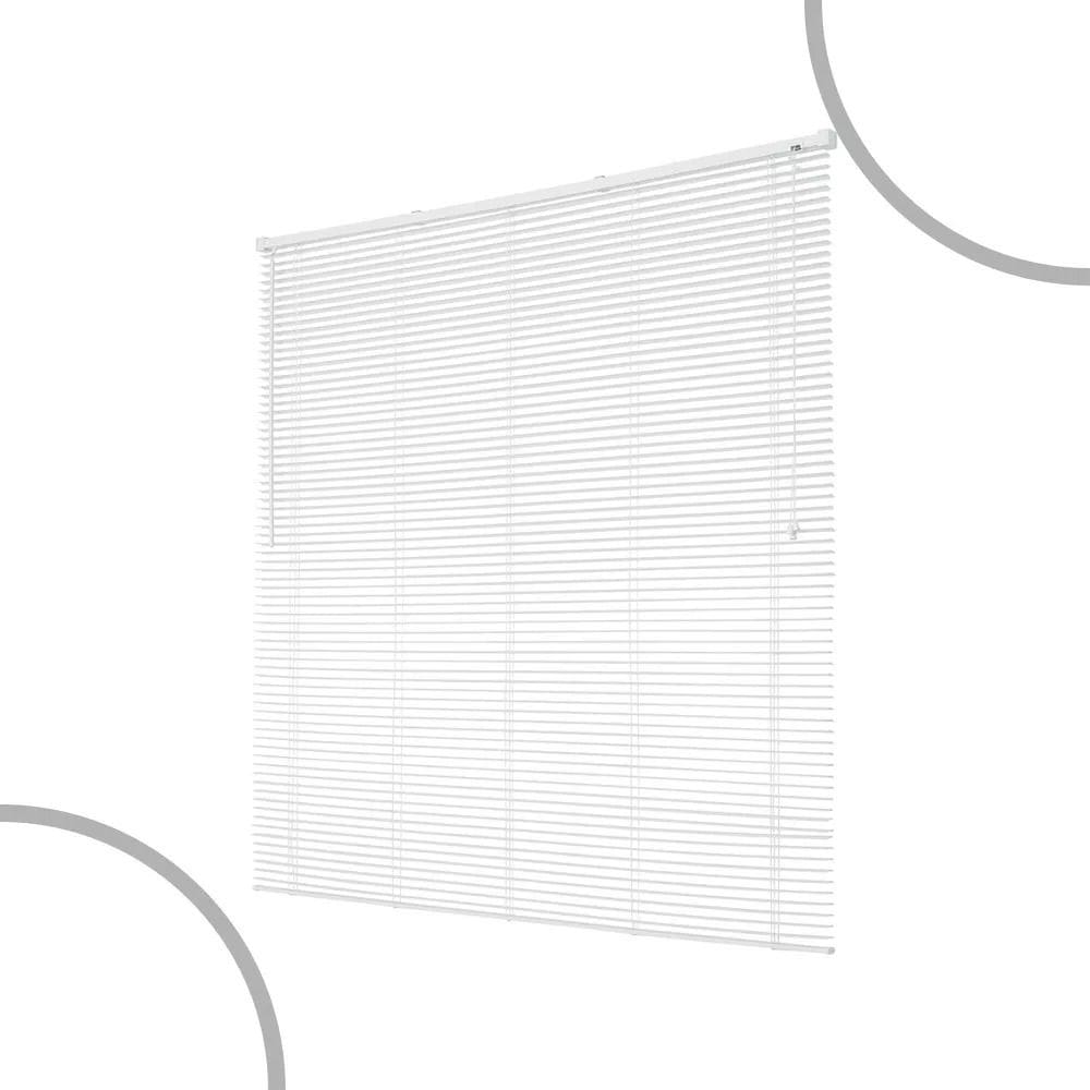 Persiana Horizontal De Pvc- 0,80x1,30m Cortina Off Blackout Branco