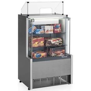 Vitrine Neutra Caixa Aurora Mpxa075r Gelopar Balcão Caixa Inox Bivolt