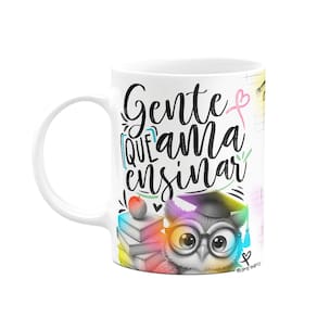 Caneca Professor coruja - Gente que ama ensinar