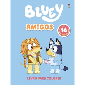 Bluey Livro para Colorir - Amigos