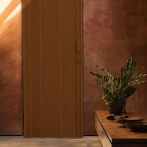 Kit com 7 Portas Sanfonada de Pvc 210x105cm Bariri Coffe
