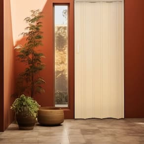 Kit com 6 Porta Sanfonada de Pvc 210x115cm Bariri Amarelo