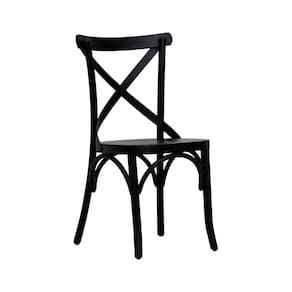 Cadeira Xisto Madeira Maciça 90cm X 50cm X 46,5cm Preto