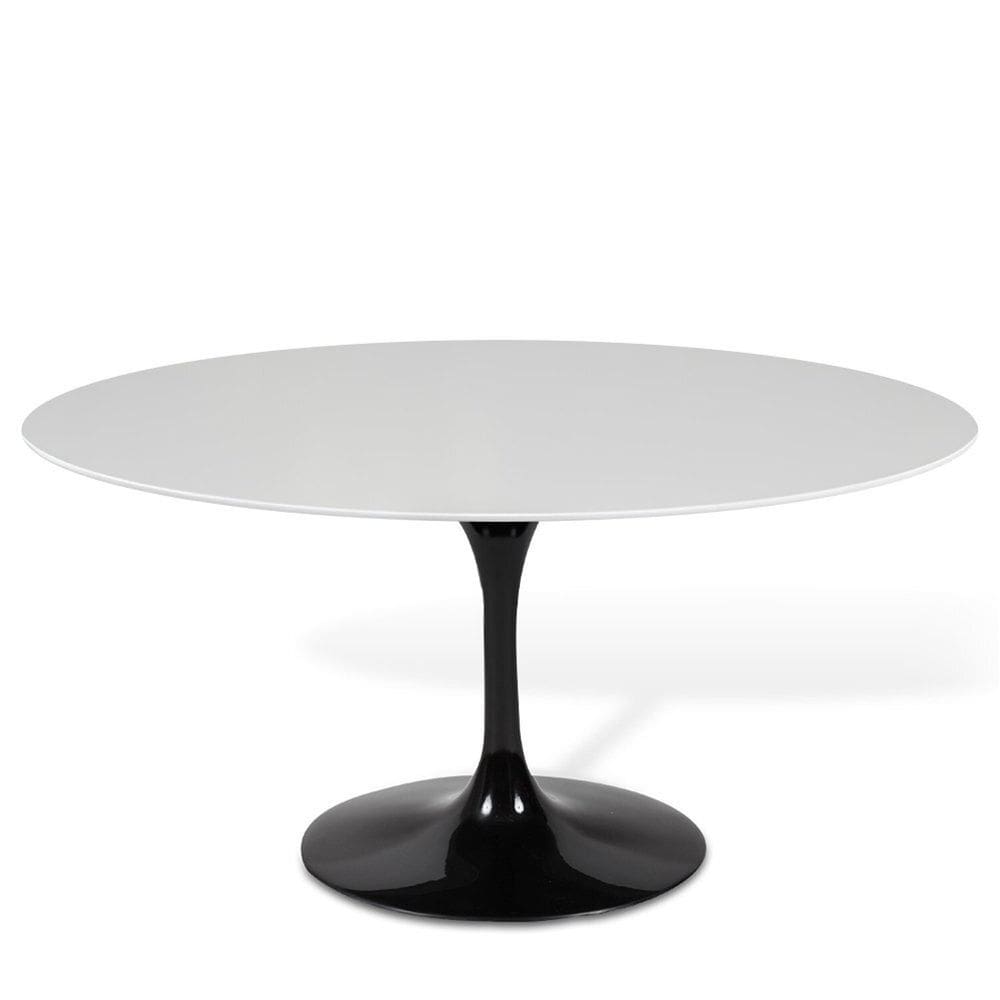 Mesa Saarinen Tulipa Oval 137cm X 90cm Branco