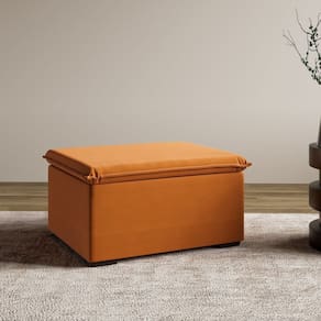 Sofá Modular Puff 70cm Zen Cabecasa Madeiramadeira Mostarda