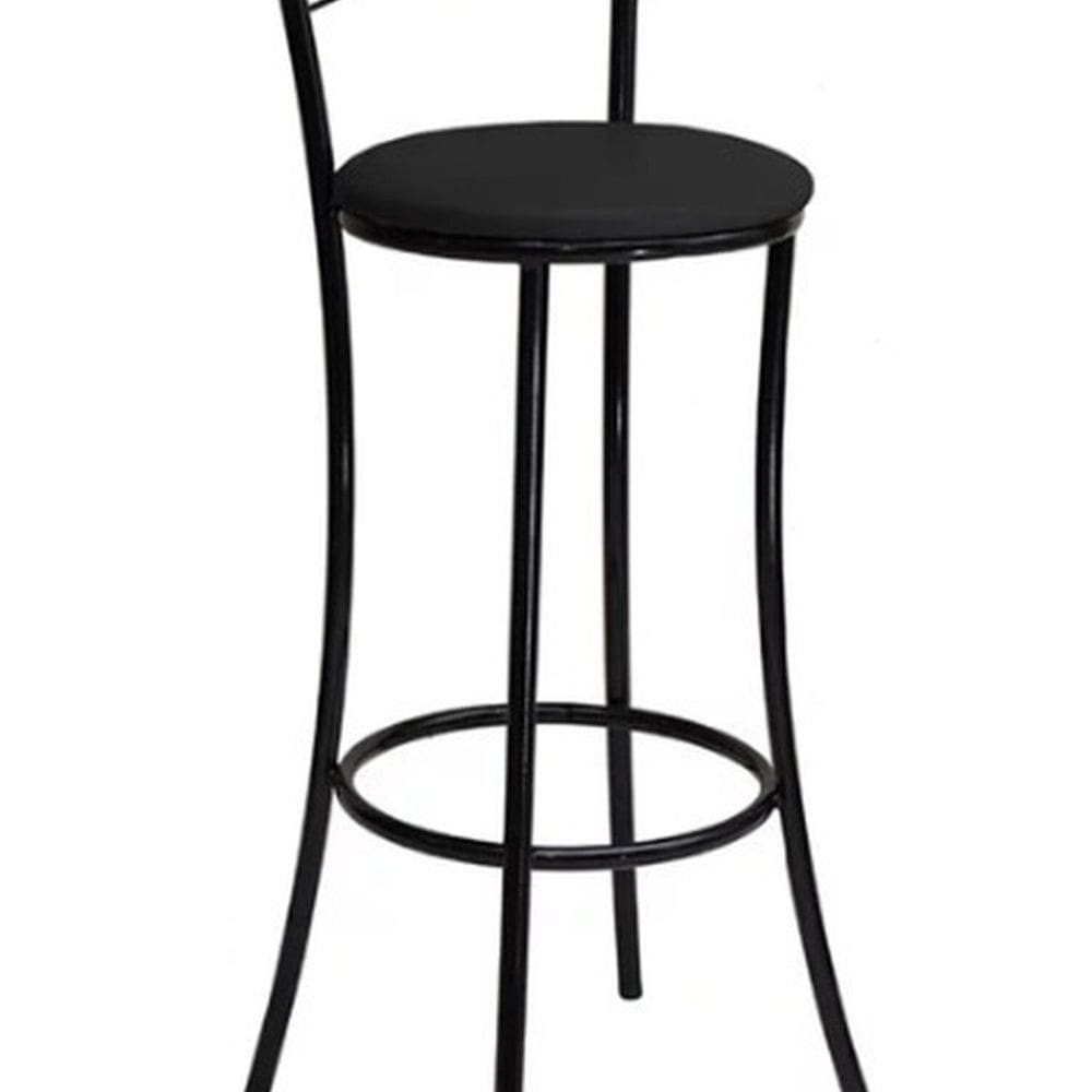 Banqueta Alta Stell para Bancada Ambiente Principal Moderno Preto