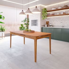 Mesa de Jantar 6 Lugares 180cm Miriti Cabecasa Madeiramadeira Caramelo