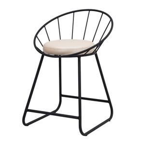Banqueta Área Gourmet Cozinha Churrasqueira Sunset Baixa Preto/Pérola