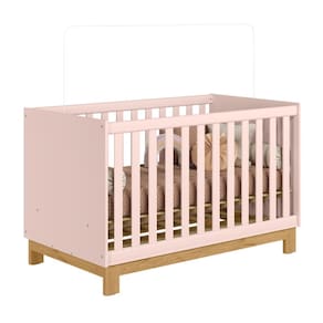 Berço Multifuncional Toledo Rosa Acetinado