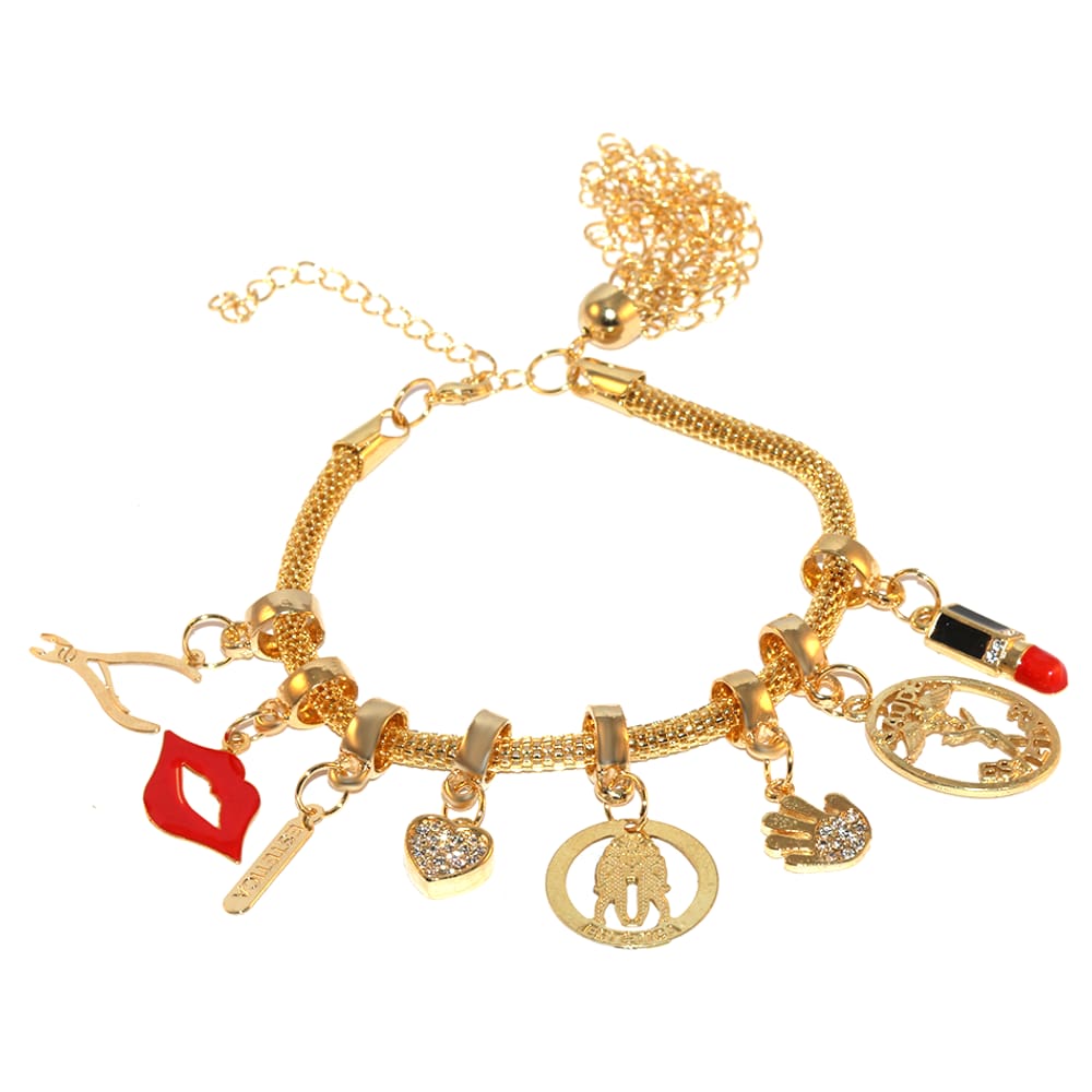 Pulseira Moda Beleza Vaidade Estética Folheado Ouro 18k