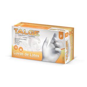 Luva de Latex P talcada Talge cartucho com 100 un