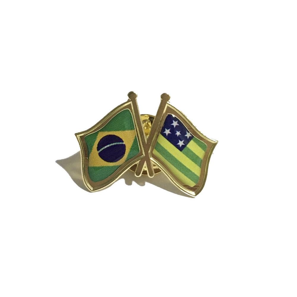 Pin Da Bandeira Do Brasil X Goiás