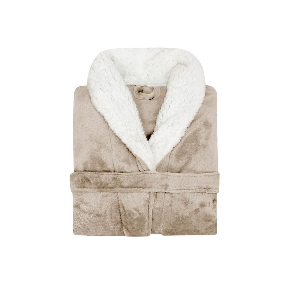 Roupão De Microfibra Winter Tamanho Gg - Andreza Kaki