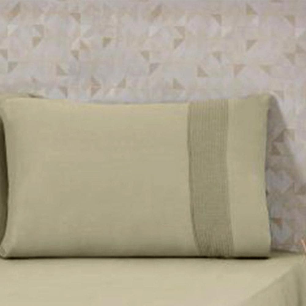Kit 2 Fronhas Lisas PanoSul Bella Cama Avelã