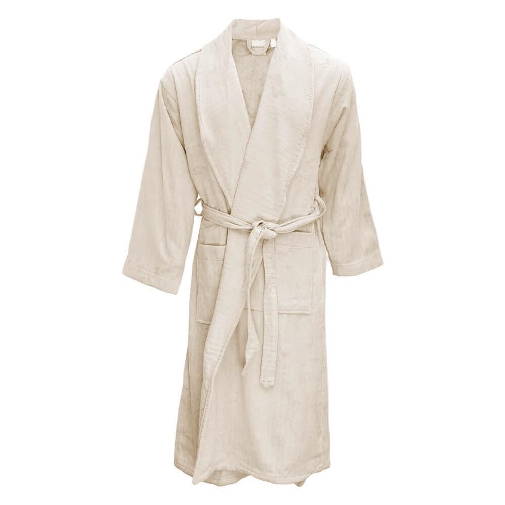 Roupão De Microfibra Flannel Stripe Branco Gg - Andreza