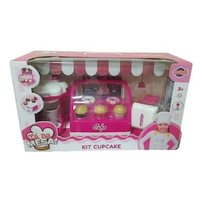 Brinquedo Kit Cupcake E Cafeteria Rosa Com Luz 43768 Toyng