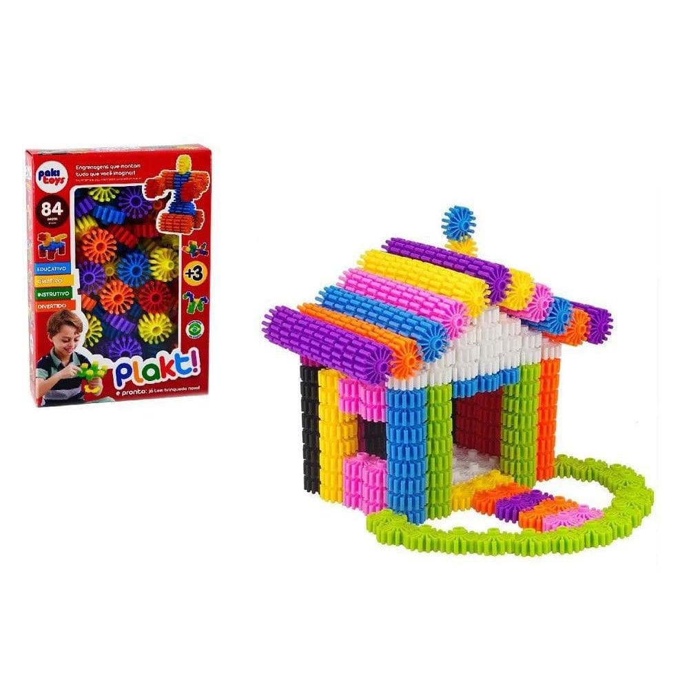 Brinquedo Montar Com Engrenagens - 84 Peças