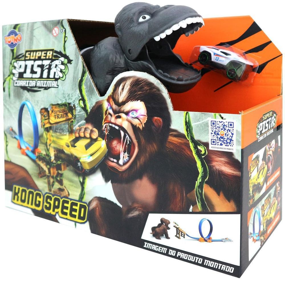 Pista Corrida Animal Gorila Speed Super Pista Toyng 43361