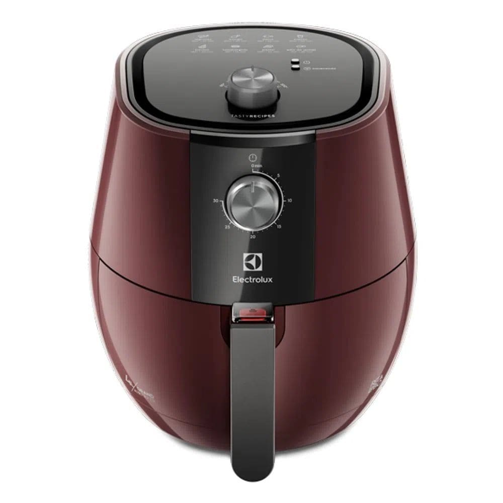 Fritadeira Air Fryer Electrolux de 4 Litros 1400W 127v EAF31 Vermelho com Preto