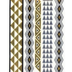 Cartela Tatuagem Fake Temporária Tribal Metálico O5372