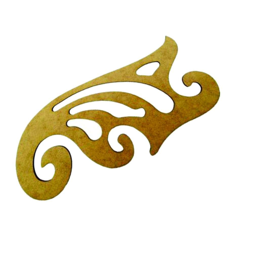 Curva Francesa Em Mdf 3Mm Natural Média Ref 1119 - Fenix