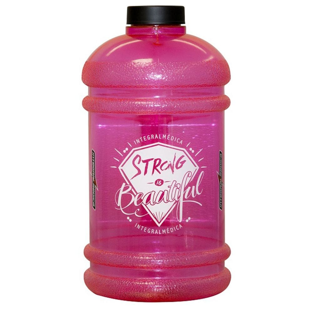 Galão 1 Litro Rosa Strong is Beautiful Integralmédica