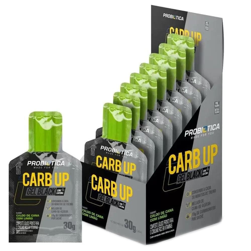 Carb Up Black Caldo De Cana Com Limão 10 Saches - Probiotica