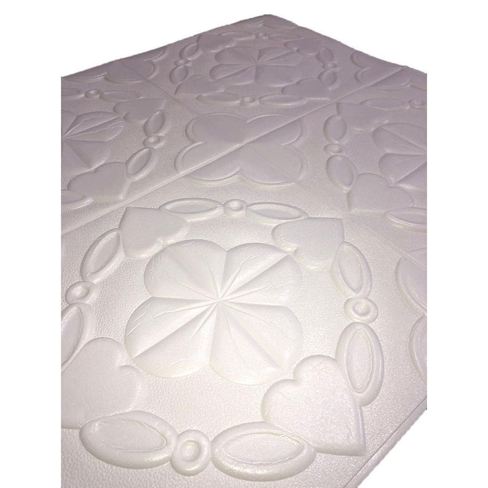 4 Placas Espuma 3D Autoadesiva Modelo Floral