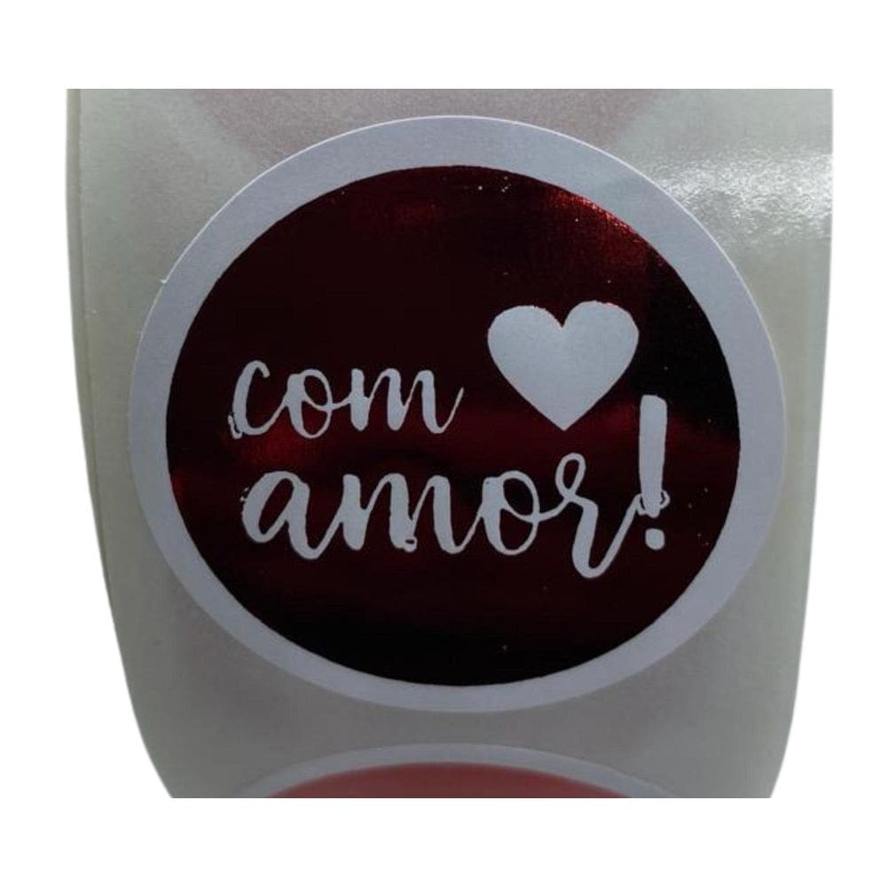 Etiqueta Com Amor Dia Das Mães Pais Namorados 1.000 Unidades