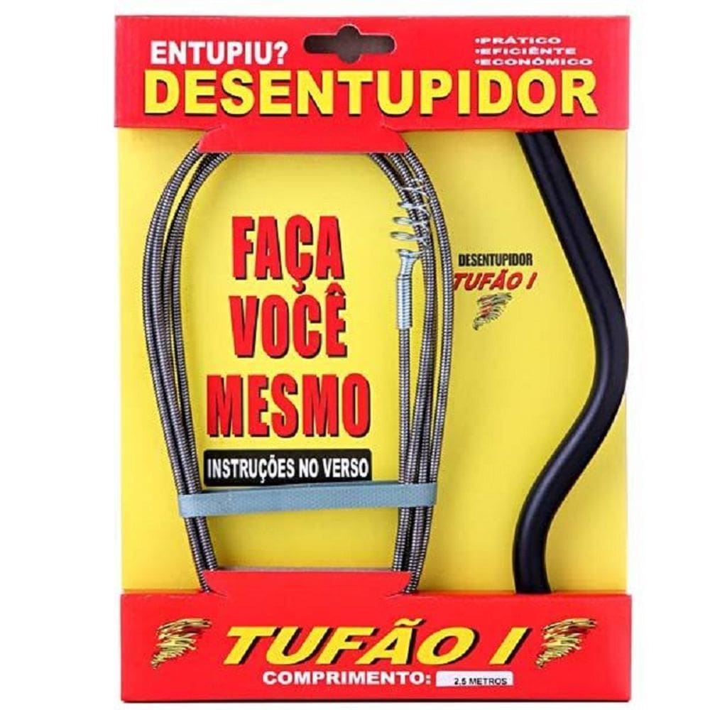 Desentupidor Manual 76,2mm a 101,6mm 10m Aço