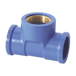 Te Azul Com Bucha De Latao Krona 20X1/2. / Kit Com 20 PecaS