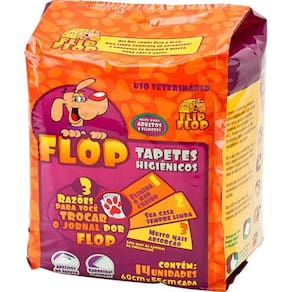 Tapete Higiênico Flop com 14 unidades