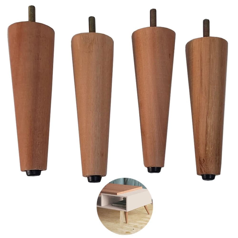 Pé Palito Cônico 40cm 4 Unidades
