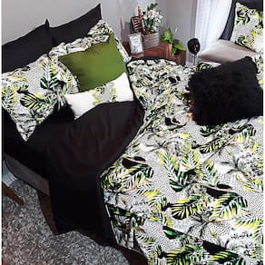 Jogo De Cama Casal King Size 8 Peças Edredom Florestal Dark