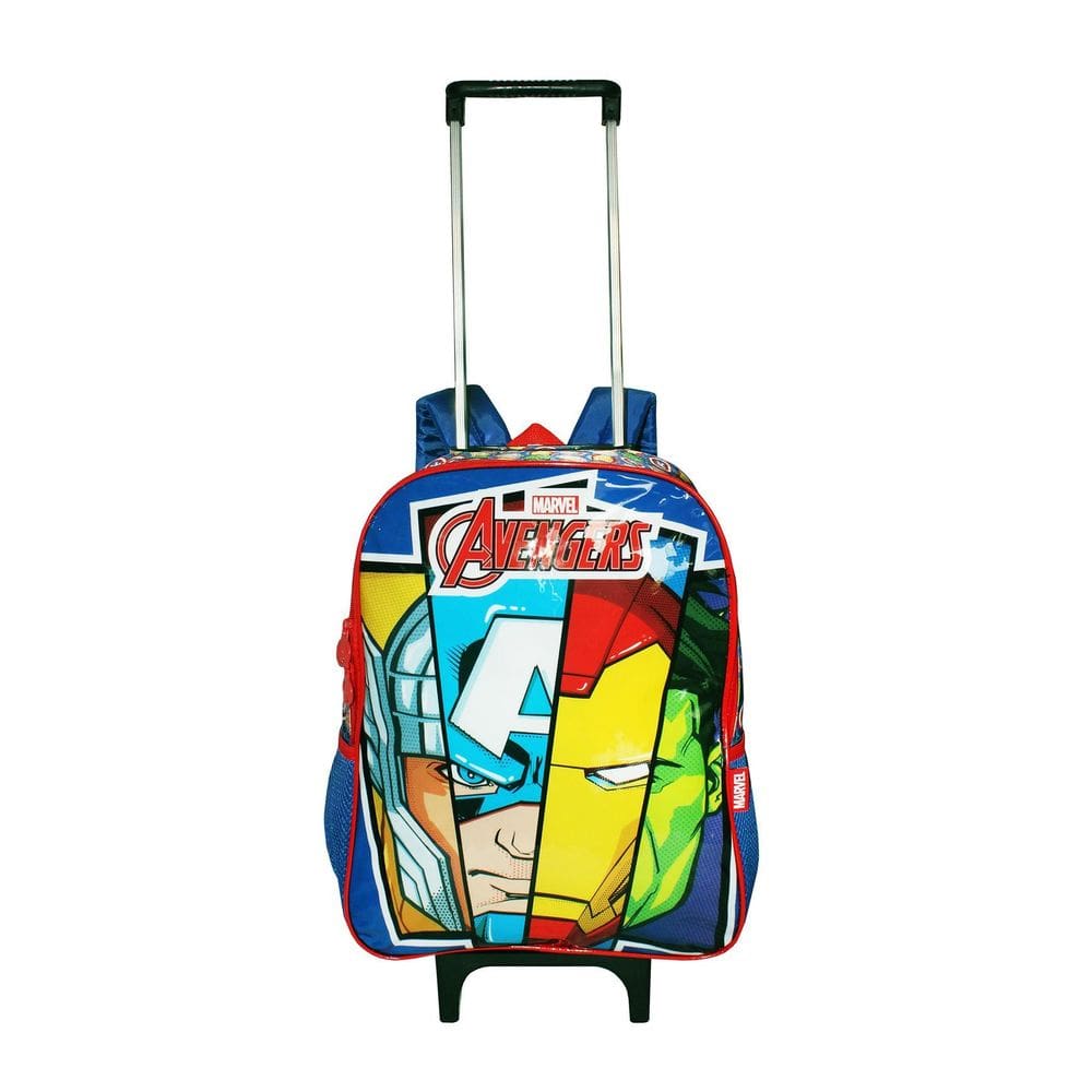 Mochila Vingadores Infantil Rodinhas Escolar Novo Meninos