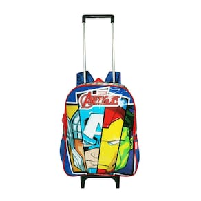 Mochila Vingadores Infantil Rodinhas Escolar Novo Meninos