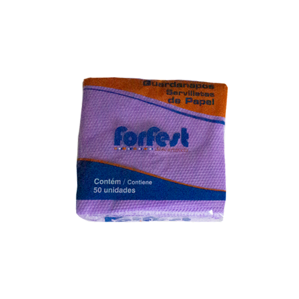 Guardanapo Roxo C/50 Forfest