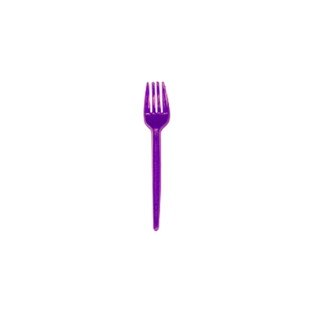 Garfo Sobremesa Roxo C/25 Forfest