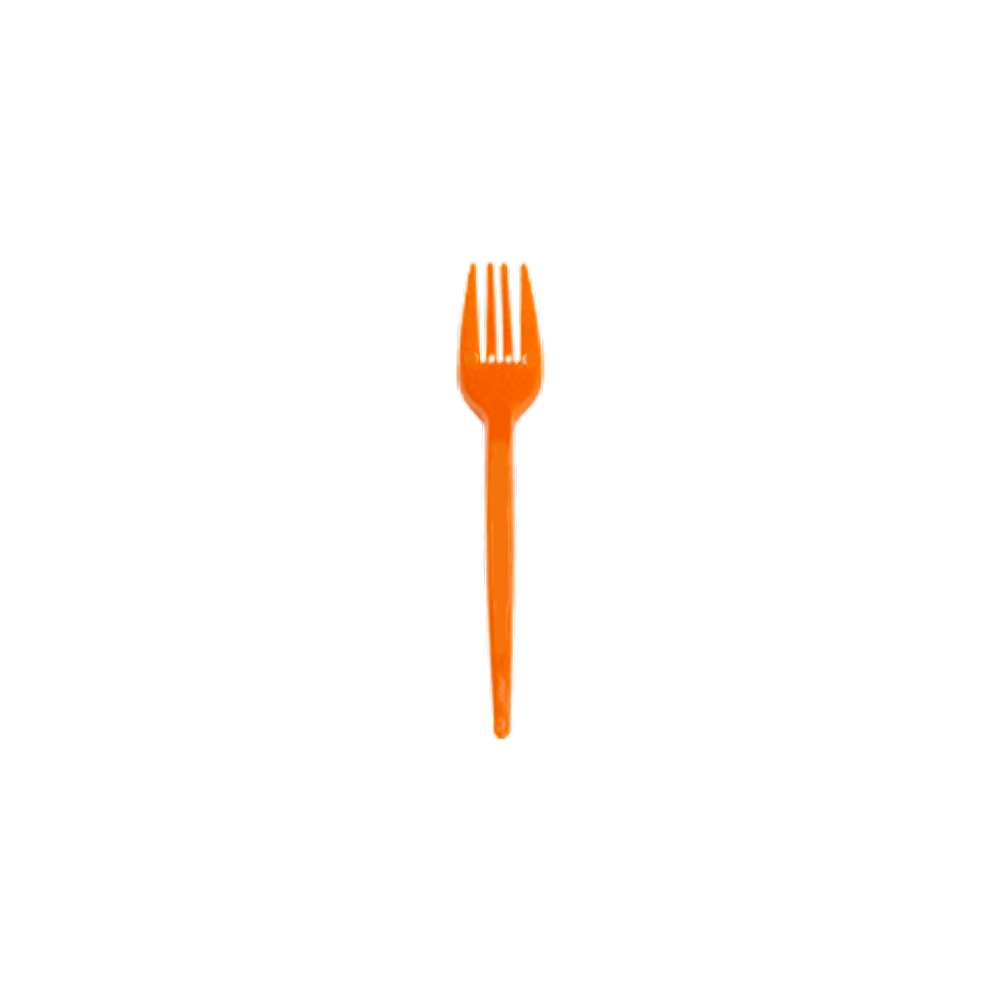 Garfo Sobremesa Laranja C/25 Forfest
