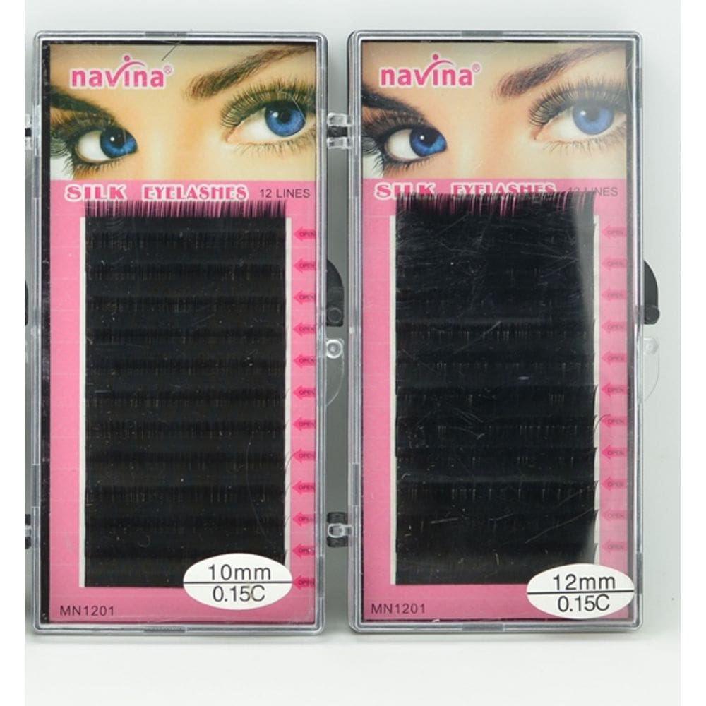 Cílios Fio a Fio Espessura 0.15 mm Medida 0.08 mm Navina