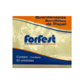 Guardanapo Amarelo Candy C/50 Forfest