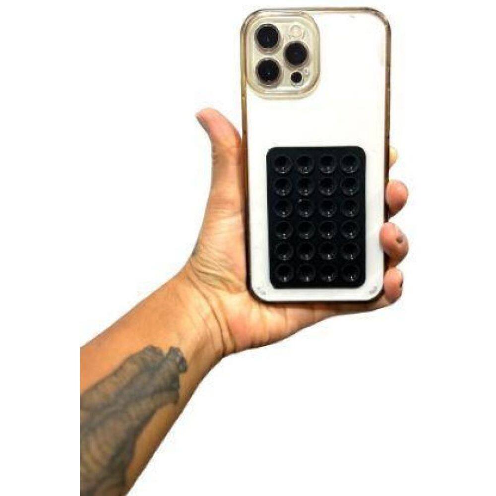 Suporte Ventosa Celular Tiktok Preto - Kit 2 Unid.