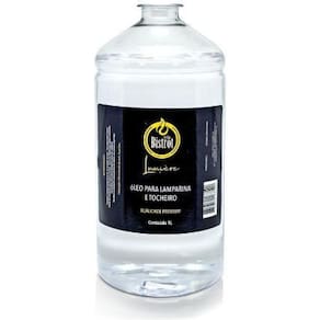 Kit 4 Lamparinas Decorativa Cilindrica Incolor+ 1L De Fluido