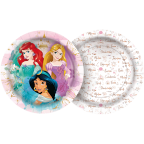 Prato Papel Princesas C/12 Regina