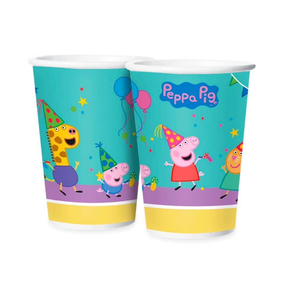 Copo Papel 180ml Peppa Pig C/8 Regina