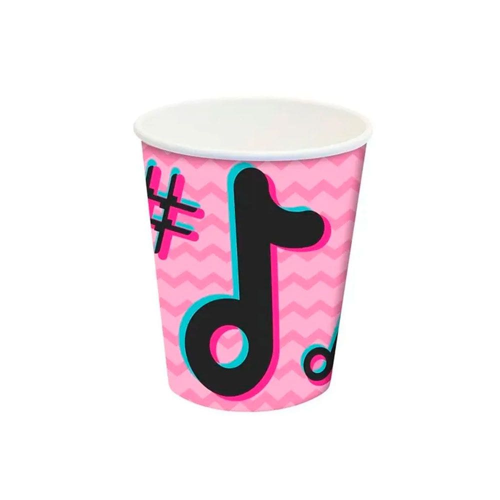 Copo Papel 180ml Music Move C/8 Junco