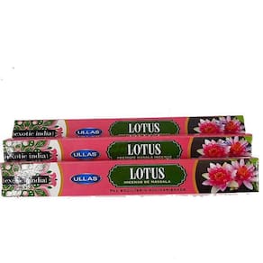 Incenso De Massala Exotic Lotus - Kit 3 Caixas