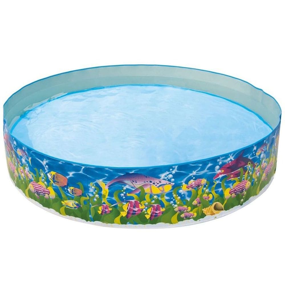 Piscina Semi-Rigida Belfix Vida Marinha 1000 Litros Azul